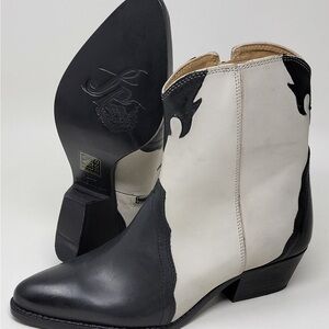 Free people new frontier western boots arctic fox combo